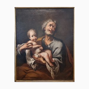 Saint Joseph with Child, 1750, Oil on Canvas-KSV-2043287