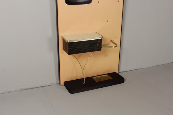 Salmon-Colored Compact Wardrobe with Mirror, 1961-DUM-1703451