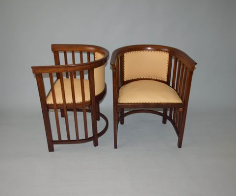 Salon Set attributed to Josef Hoffmann, 1910s, Set of 3-TZ-1375034