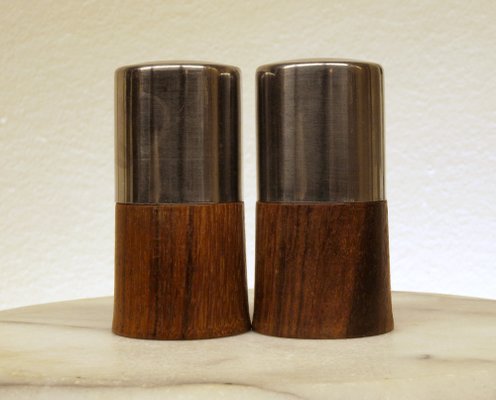 Salt and Pepper in Rosewood, 1970s, Set of 2-ZJN-1805351