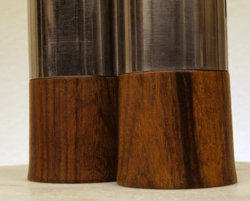 Salt and Pepper in Rosewood, 1970s, Set of 2-ZJN-1805351