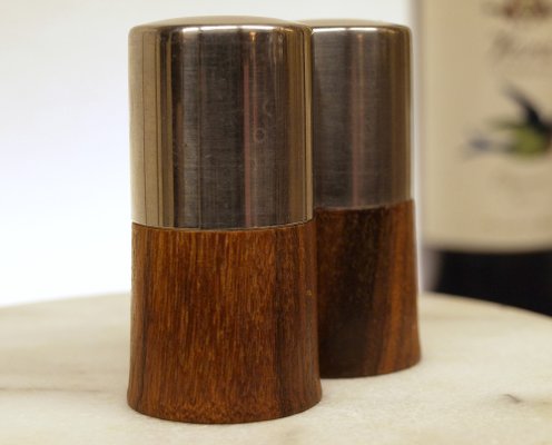 Salt and Pepper in Rosewood, 1970s, Set of 2-ZJN-1805351