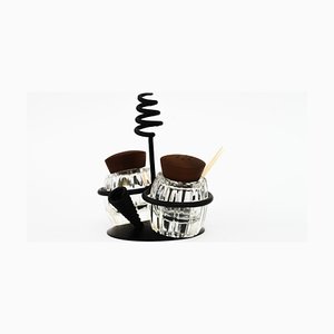 Salt and Pepper with Two Toothpick Holders, Vienna, 1950s-SPD-1758708