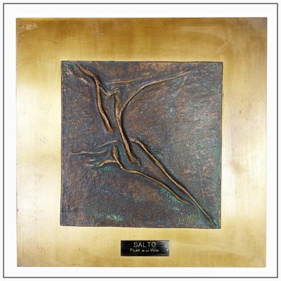 Salto Pilar De La Vega Martinez, Bronze Sculpture on Panel-NYF-2018846