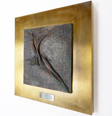 Salto Pilar De La Vega Martinez, Bronze Sculpture on Panel-NYF-2018846