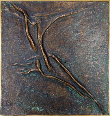 Salto Pilar De La Vega Martinez, Bronze Sculpture on Panel-NYF-2018846