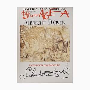 Salvador Dali, Rhinoceros, Homage to Albrecht Dürer, Lithograph Poster-KHH-2044033