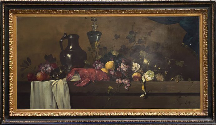 Salvatore Marinelli, Italian Still Life, 2008, Oil on Canvas, Framed-YUW-1298474