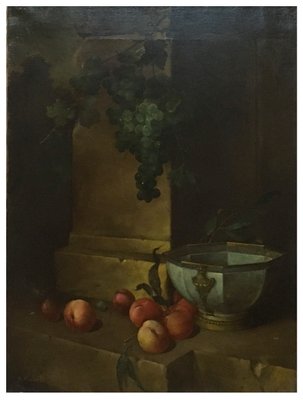 Salvatore Marinelli, Italian Still Life, Oil on Canvas, Framed-YUW-1298452