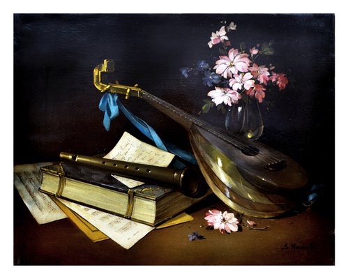 Salvatore Marinelli, Still Life, 2008, Oil on Canvas, Framed-YUW-1298455