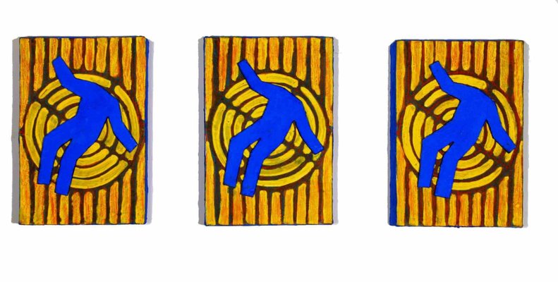 Salvatore Travascio, Inconstancy, 2003, Acrylic on Wood Panels, Set of 3-ZCI-1352424