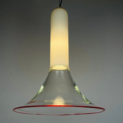 Samanta Pendant Lamp in Murano Glass attributed to Roberto Pamio for Leucos, Italy, 1970s-WQC-1716694