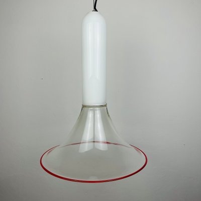 Samanta Pendant Lamp in Murano Glass attributed to Roberto Pamio for Leucos, Italy, 1970s-WQC-1716694