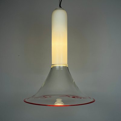 Samanta Pendant Lamp in Murano Glass attributed to Roberto Pamio for Leucos, Italy, 1970s-WQC-1716694