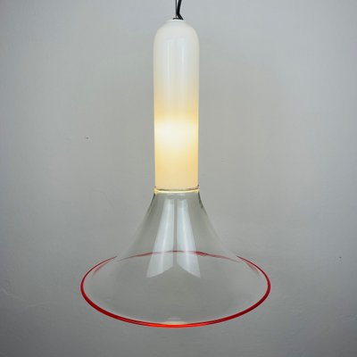 Samanta Pendant Lamp in Murano Glass attributed to Roberto Pamio for Leucos, Italy, 1970s-WQC-1716694