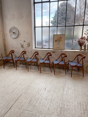 Samcom Dining Chairs by Johannes Andersen for Udulm, 1960s, Set of 6-LCU-2024752