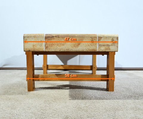 Sandstone Coffee Table Collection Les Herbiers by Roger Capron for Vallauris, 1960s-RVK-1735232