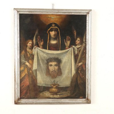 Santa Veronica and the Sacred Veil, Oil on Canvas,Framed-VMM-1784624