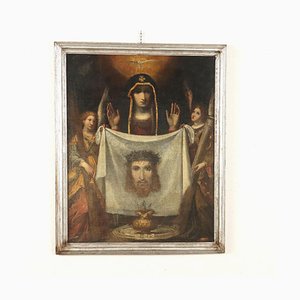 Santa Veronica and the Sacred Veil, Oil on Canvas,Framed-VMM-1784624