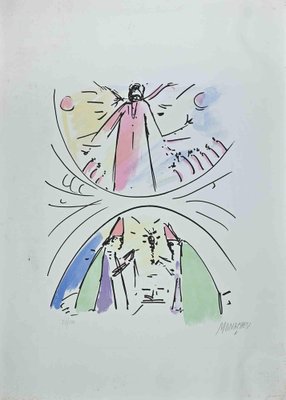 Sante Monachesi, Paradiso, Original Lithograph, 1977-ZCI-1260138