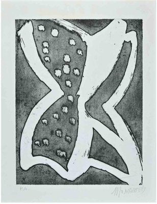 Sante Monachesi, The Butterfly, Original Etching, 1970s-ZCI-1759109