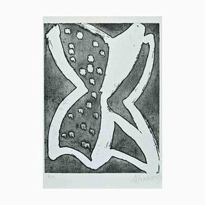 Sante Monachesi, The Butterfly, Original Etching, 1970s-ZCI-1405780