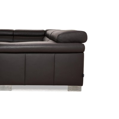 Santos Leather Corner Sofa in Brown from Ewald Schillig-RQW-2036335