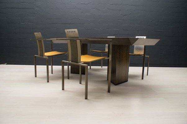 Saporiti Dining Table in Birds-Eye Maple by Giovanni Offredi-KQB-1776680