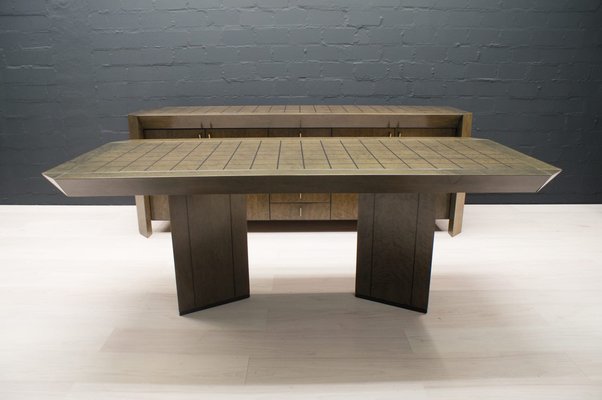 Saporiti Dining Table in Birds-Eye Maple by Giovanni Offredi-KQB-1776680