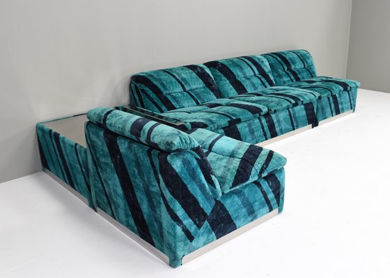 Saporiti P10 Proposals Modular Sofa by Giovanni Offredi, 1970s, Set of 4-TE-1750668