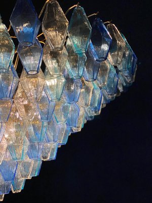 Sapphire Color Poliedri Murano Glass Ceiling Light or Chandelier-MBH-1139846