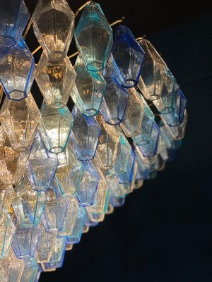 Sapphire Colored Murano Glass Poliedri Chandelier-MBH-1175969