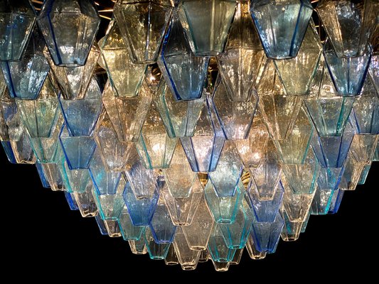 Sapphire Colored Murano Glass Poliedri Chandelier-MBH-1175969