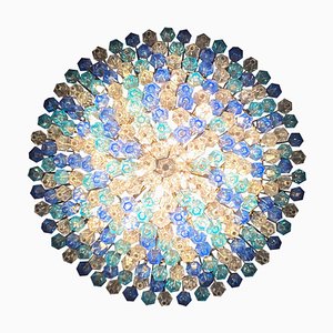 Sapphire Colored Murano Glass Poliedri Chandelier-MBH-1175969