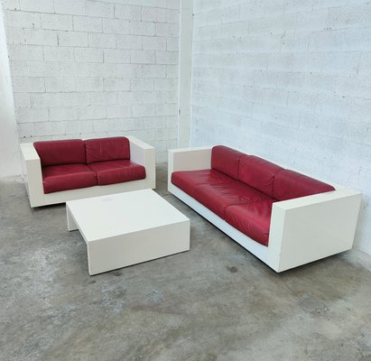 Sarantoga Living Room Set attributed to Massimo & Lella Vignelli for Poltronova, 1960s, Set of 3-RNN-1427476