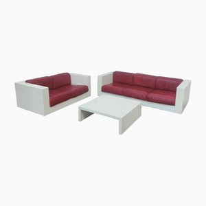 Sarantoga Living Room Set attributed to Massimo & Lella Vignelli for Poltronova, 1960s, Set of 3-RNN-1427476