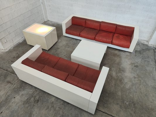 Sarantoga Living Room Set by Lella and Massimo Vignelli for Poltronova, 1960s, Set of 4-RNN-1444694