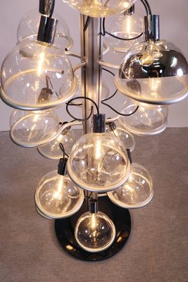 Sarfatti 102“ Foyer Lighting Object 32 Globes Chandelier, 1960s, Italy-DEK-932592