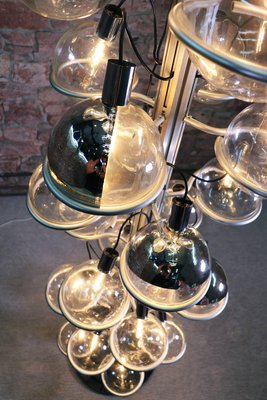 Sarfatti 102“ Foyer Lighting Object 32 Globes Chandelier, 1960s, Italy-DEK-932592