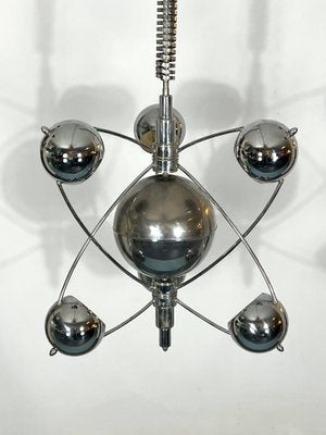 Satellite Chrome Chandelier by Goffredo Reggiani, 1960s-OT-1179378