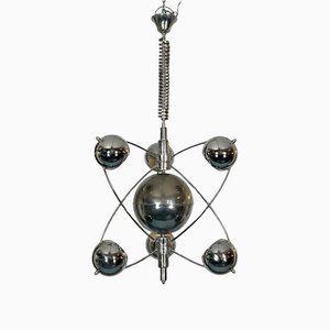 Satellite Chrome Chandelier by Goffredo Reggiani, 1960s-OT-1179378