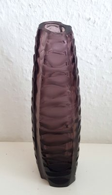 Satined Purple Vase with Cut by Horacek Vaclav for ZBS, 1957-QDP-850882