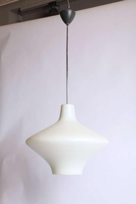 Saturn Opal Glass Pendant Lamp, 1960s-KL-884093