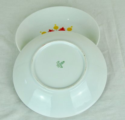 Sauceboat, Gravy Boat, and Bavarian Dishes Set, 1970s, Set of 6-ROJ-625509