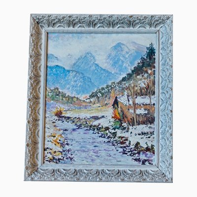 Saumoy, Landscape Composition, Oil on Canvas, Framed-PTH-1347877