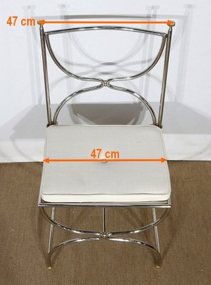 Savonarole Model Table and 4 Chairs Set from Maison Jansen, 1960s, Set of 5-RVK-1311074