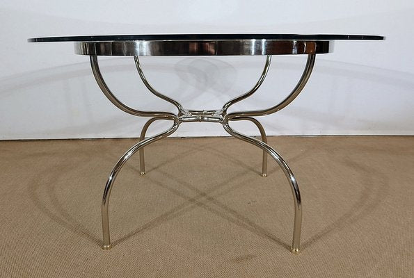 Savonarole Model Table and 4 Chairs Set from Maison Jansen, 1960s, Set of 5-RVK-1311074