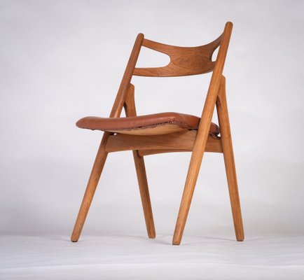 Sawbuck Dining Chair in Teak by Hans J. Wegner-ZGQ-1734443