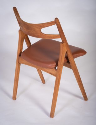 Sawbuck Dining Chair in Teak by Hans J. Wegner-ZGQ-1734443