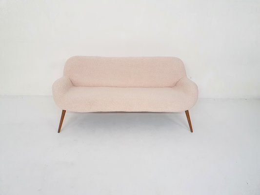 Scandinanvian Modern Sofa in Boucle, Denmark, 1960s-ZO-1297760